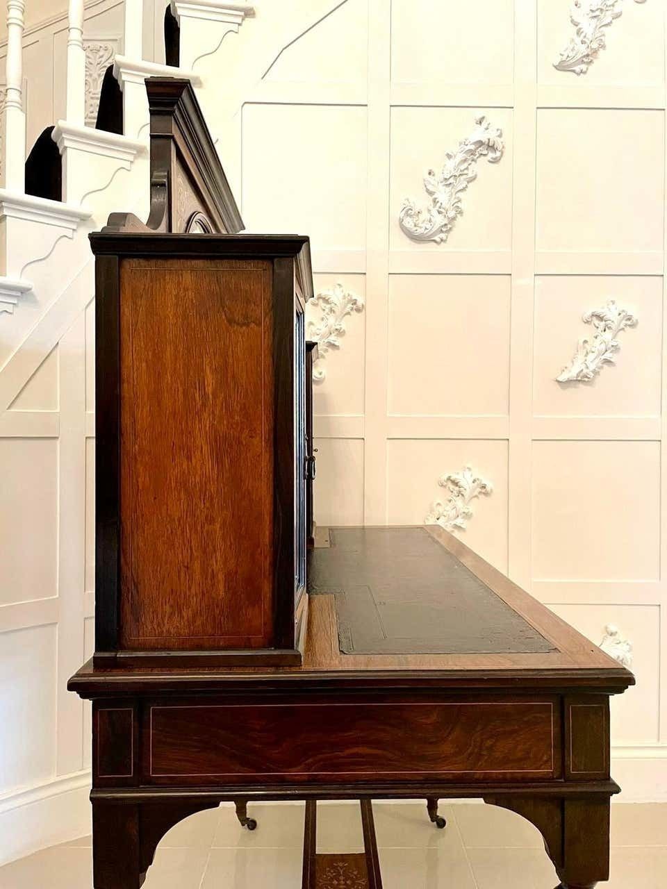 Antique 19th Century Victorian Inlaid Marquetry Writing Desk photo buy