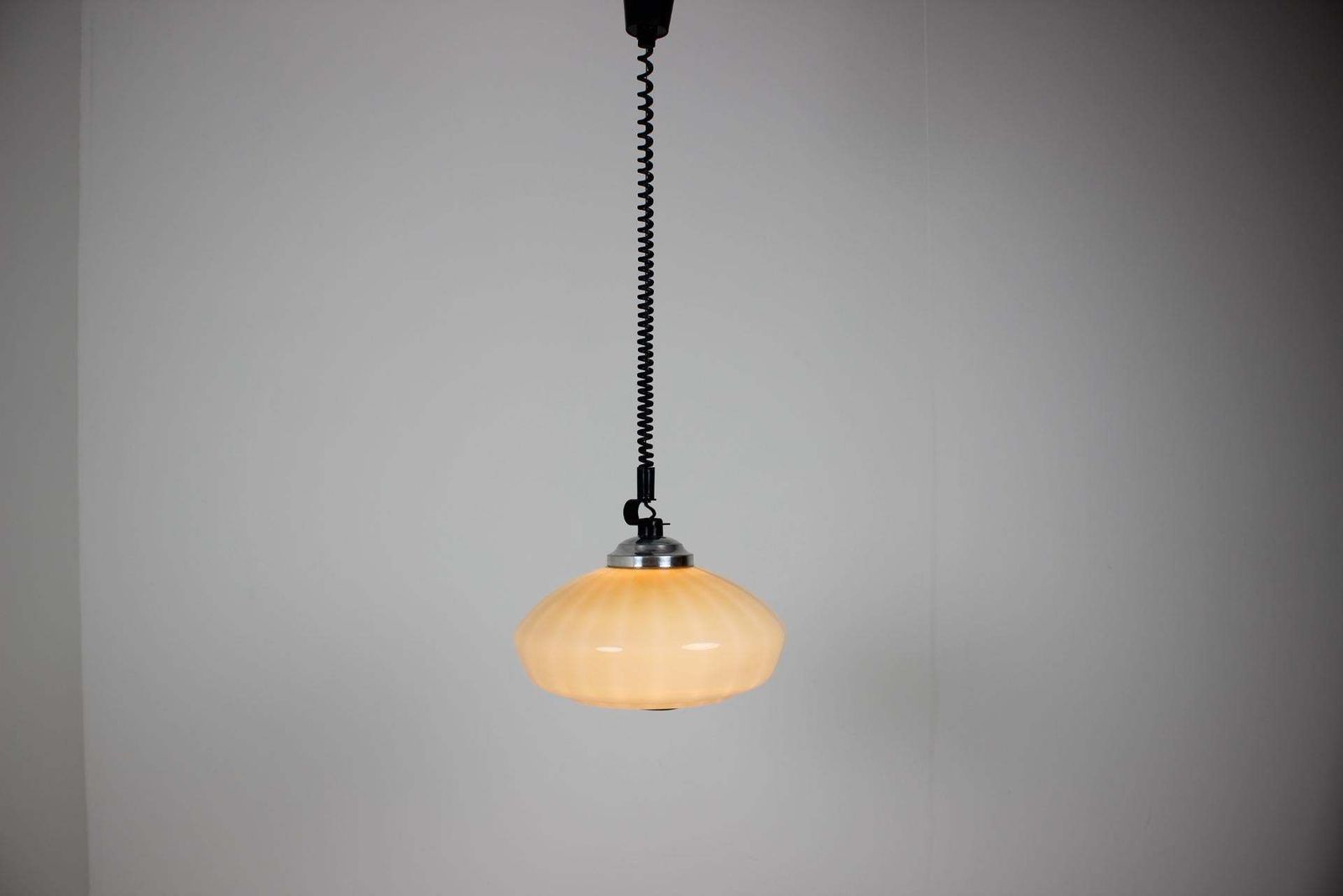 Mid Century Glass Pendant, 1970s photo buy