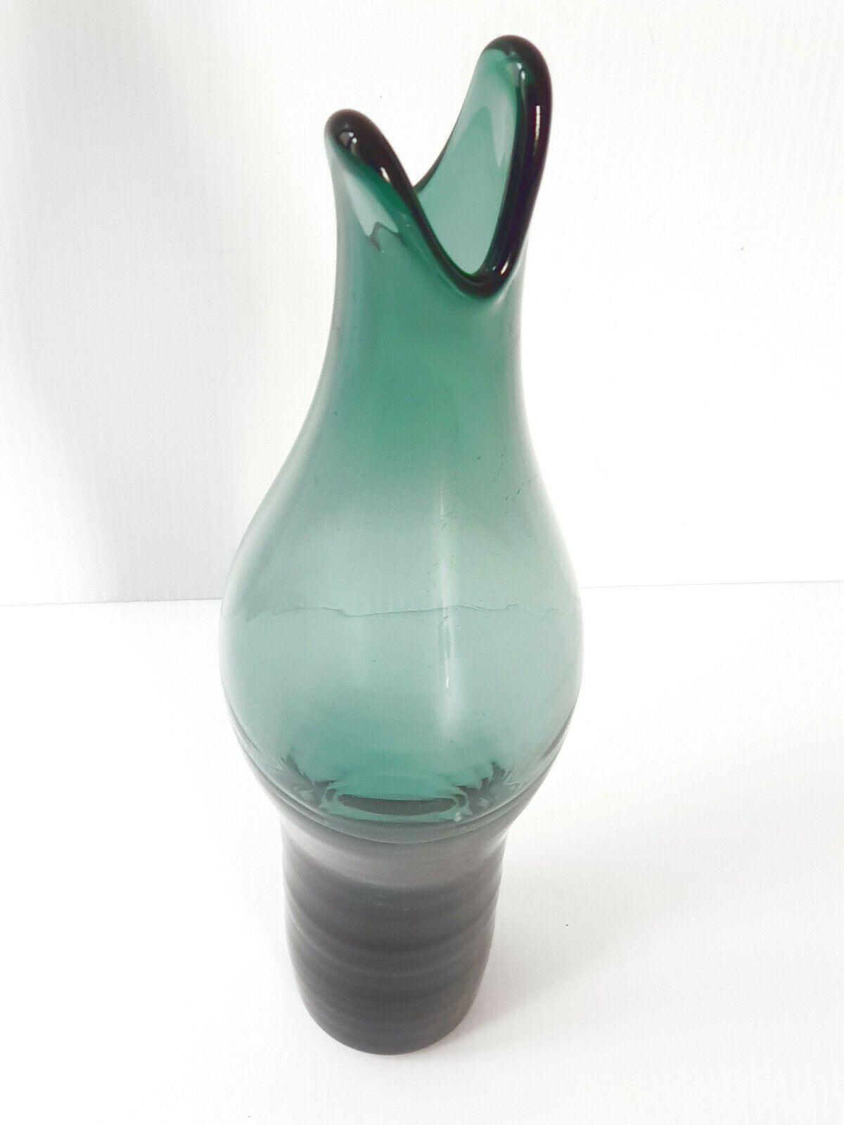 Magnificent Vintage 1960 Vase In Glass Signed Marcou Laval 60s 1960s photo Home Decor