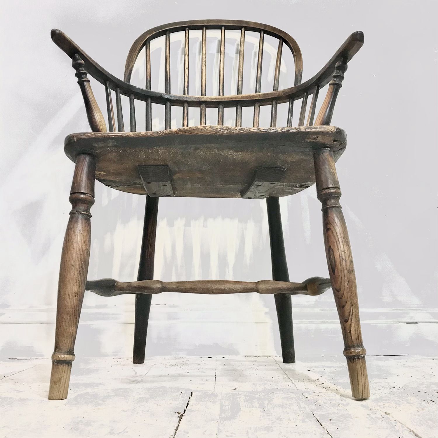 West Country Elm And Ash Hoop Back Armchair C1800 1820 photo Furniture