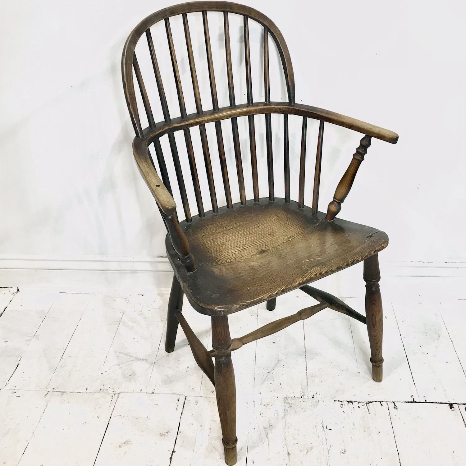 West Country Elm And Ash Hoop Back Armchair C1800 1820 photo buy