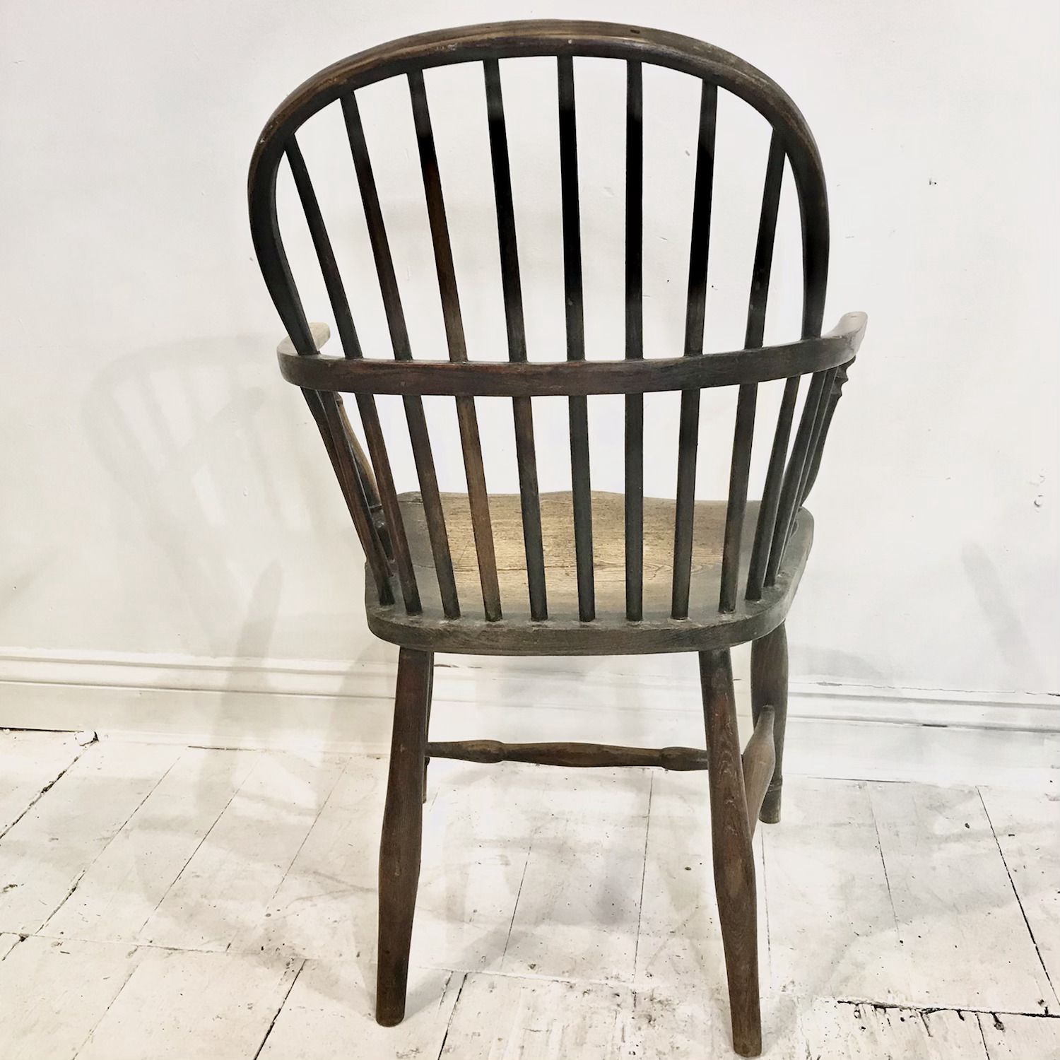 West Country Elm And Ash Hoop Back Armchair C1800 1820 photo vintage