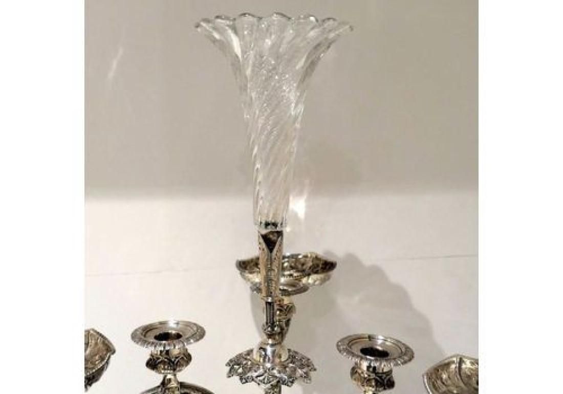 19th Century Antique Victorian Sterling Silver Large Centrepiece Sheffield 1875 John Frederick Fenton & Frank Fenton photo Home Decor