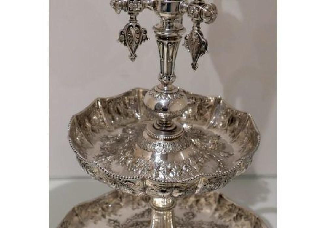 photo furniture 19th Century Antique Victorian Sterling Silver Large Centrepiece Sheffield 1875 John Frederick Fenton & Frank Fenton