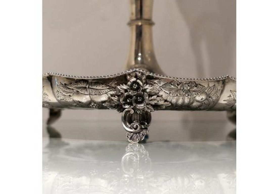 Home Decor 19th Century Antique Victorian Sterling Silver Large Centrepiece Sheffield 1875 John Frederick Fenton & Frank Fenton photo