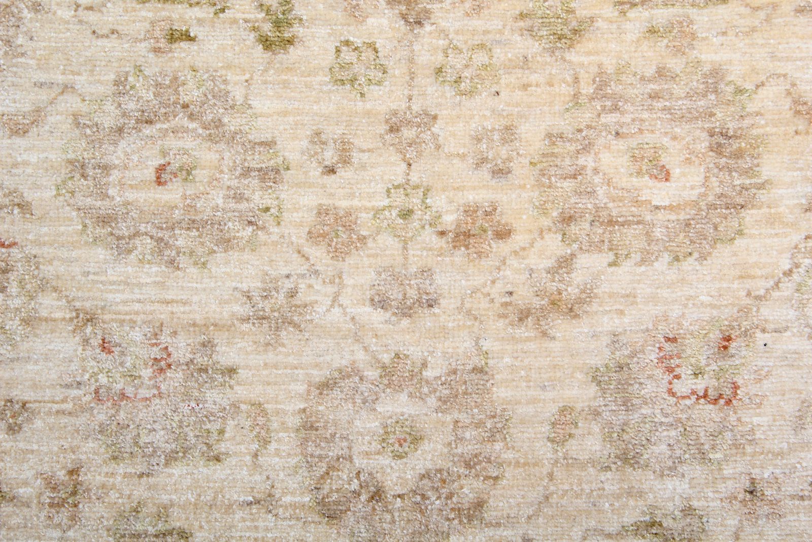 Small Handwoven Oriental Ziegler Rug, Traditional Cream Wool Carpet  83 X 188 Cm photo furniture