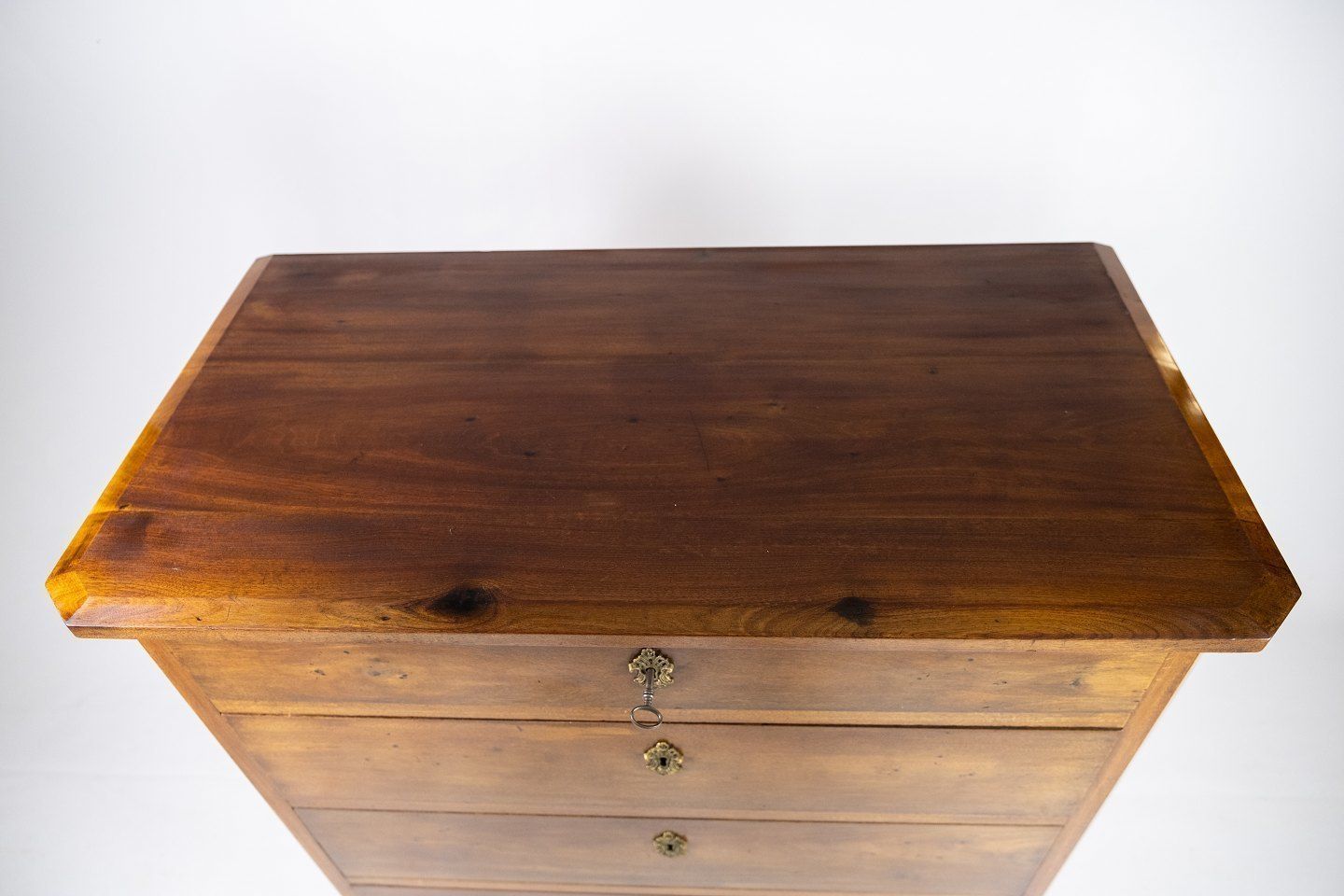 Chest Of Drawers Of Polished Mahogany, In Nice Used Condition From The 1860s. photo furniture