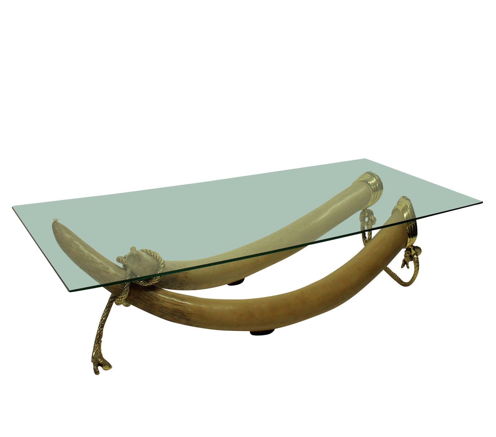 A Large Spanish Faux Tusk & Gilt Bronze Occasional Table photo 2950.0