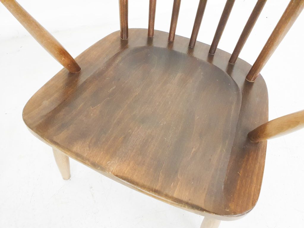 Scandinavisch Moderne Fauteuils Met Spijlenrugleuning, Ca. Jaren 1960 photo vinterior