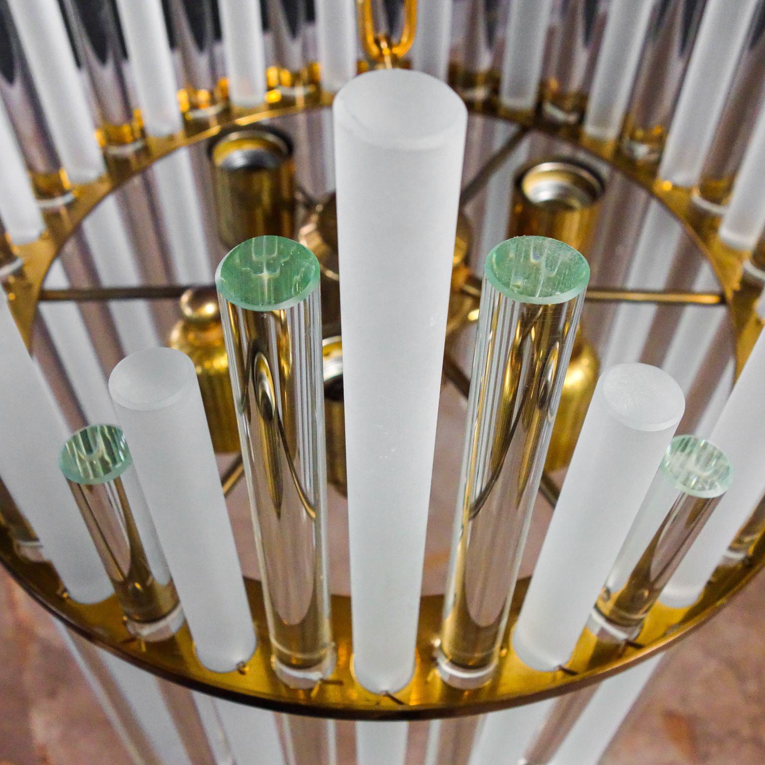 Christoph Palme Design Chandelier Glass Pegs 1960s photo 2416.96