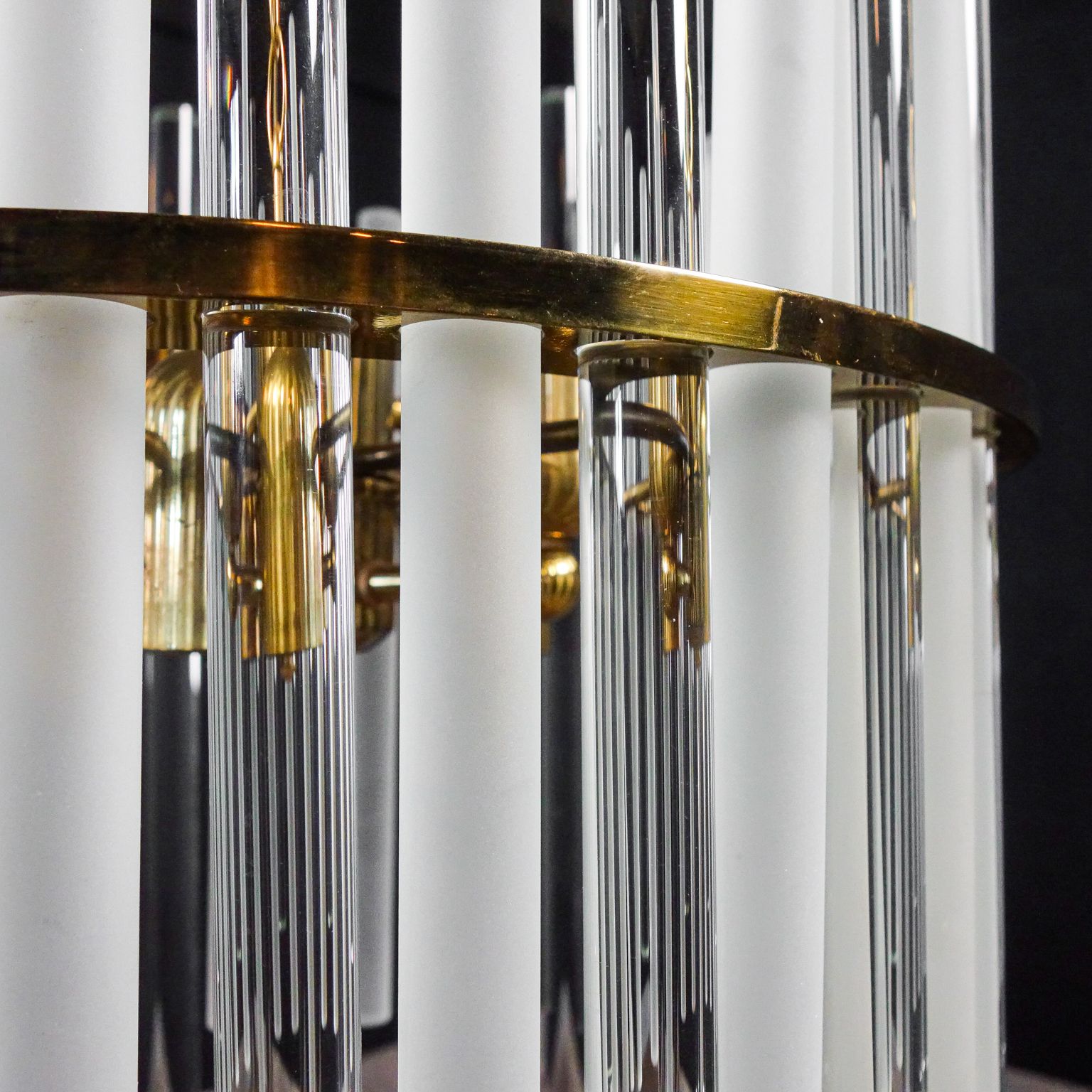 photo for sale Christoph Palme Design Chandelier Glass Pegs 1960s