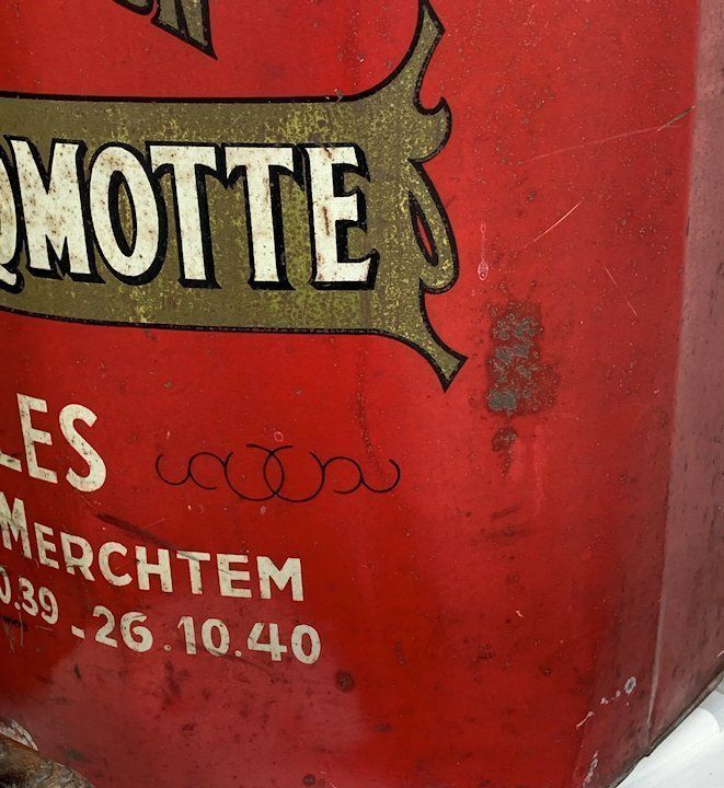 1920s Belgian Coffee Sales Tin photo buy