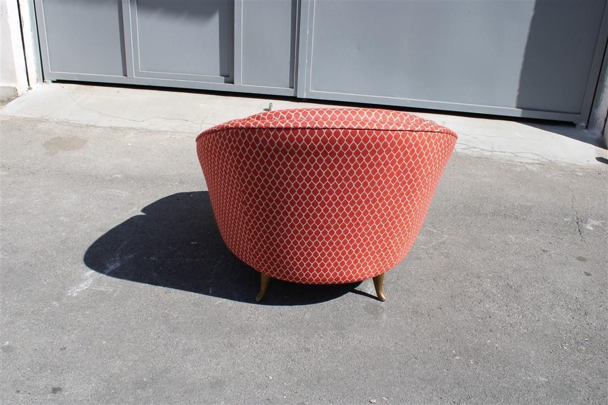 Isa Bergamo Gio Ponti Armchair Made In Italy 1950s Original Fabric photo for sale
