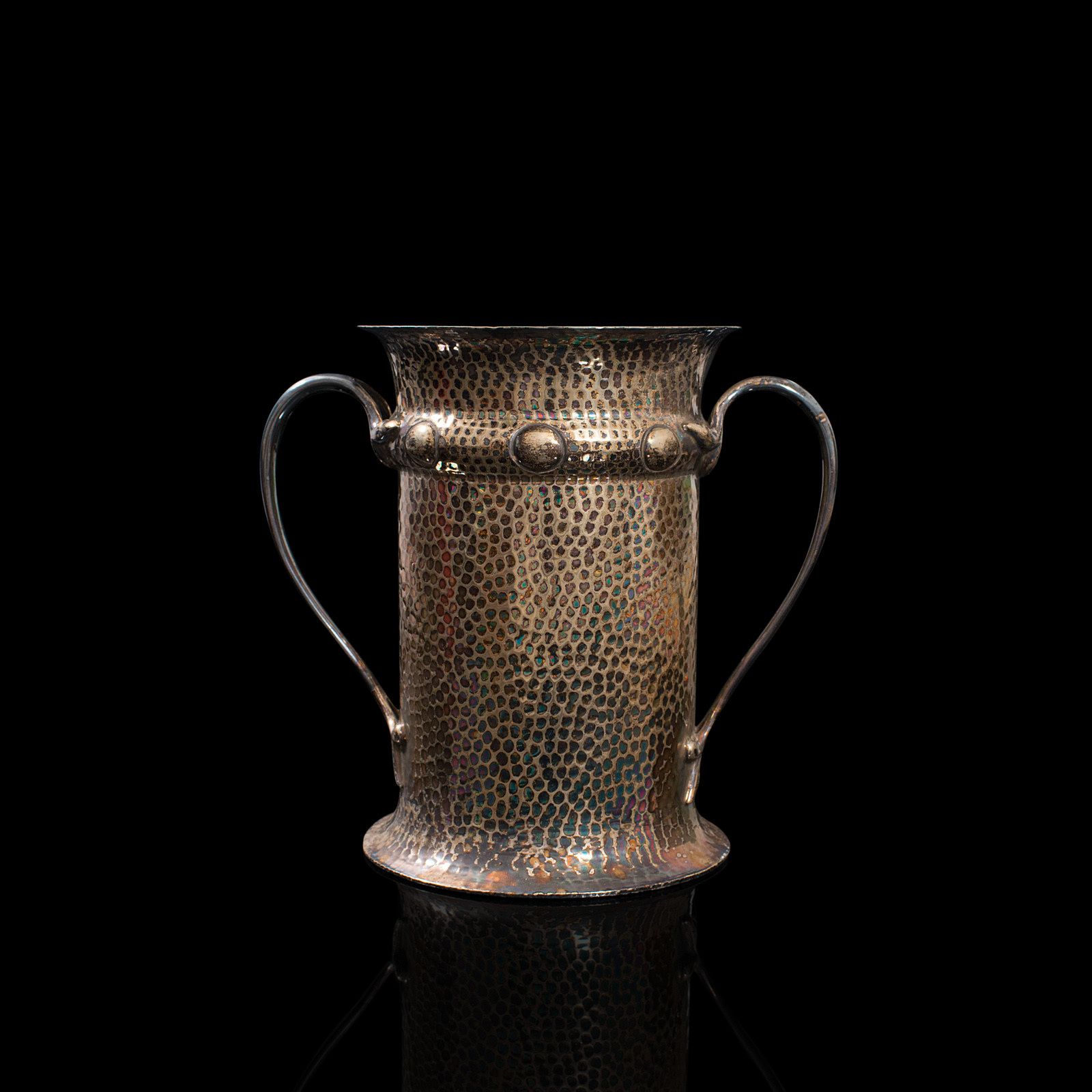 photo for sale Antique Tankard, English, Silver Plate, Jug, Vase, Art Nouveau, Victorian, 1900
