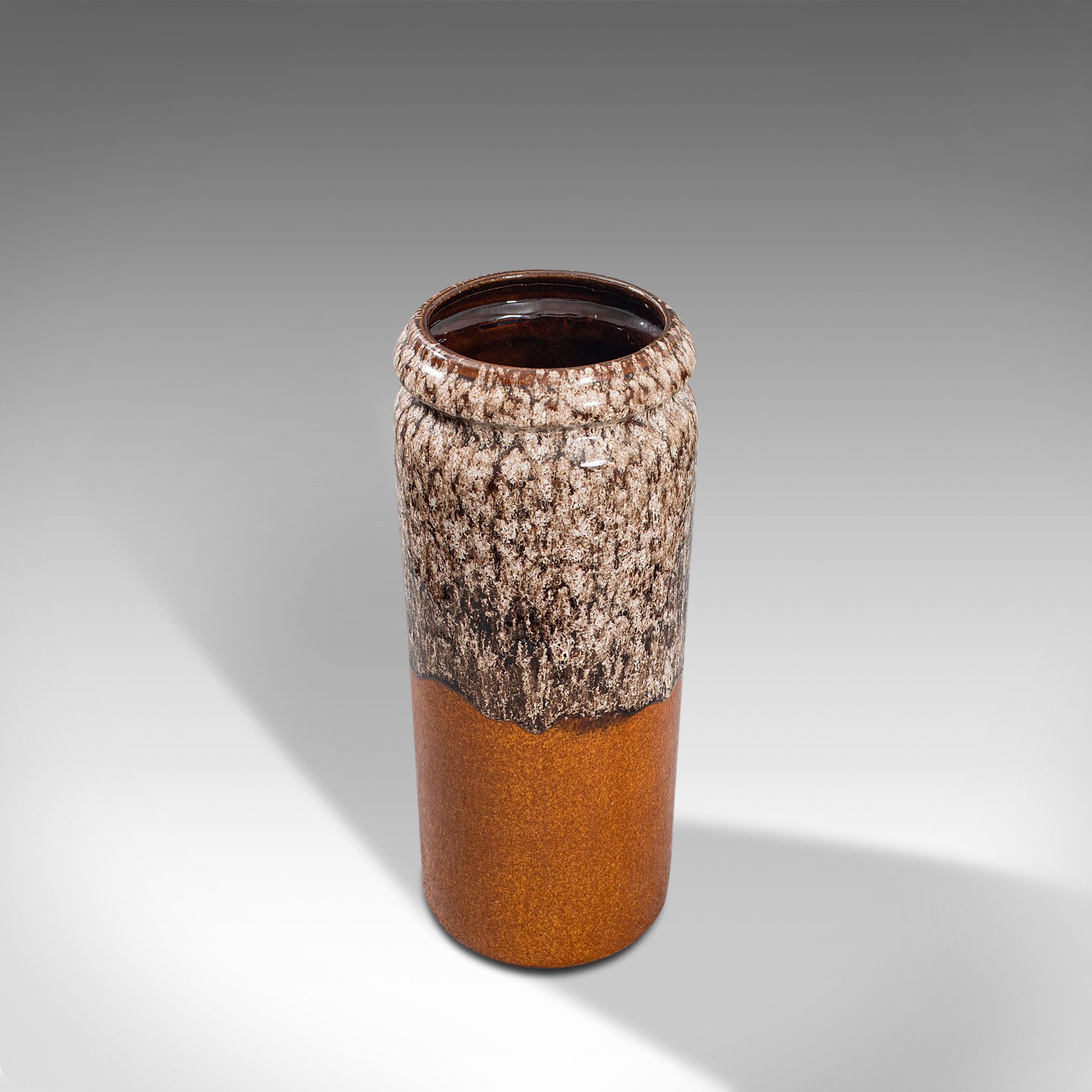photo for sale Vintage Stick Stand, German, Ceramic, Magma, Lava, Decorative Vase, Circa 1960