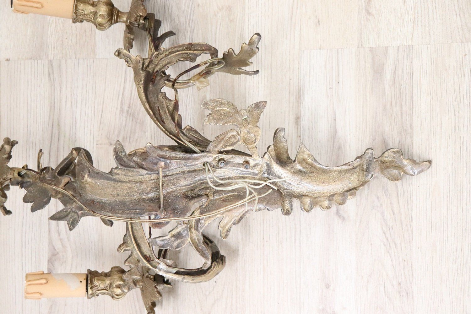 Antique Golden Bronze Sconces, Set Of 2 photo Lighting