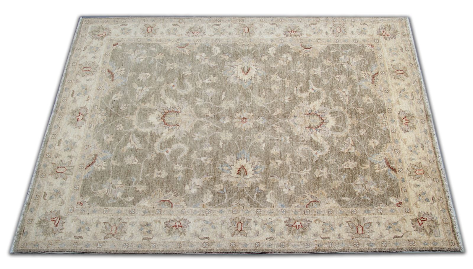 Traditional Beige Ziegler Rug, Handwoven Oriental Wool Rug  157 X 218 Cm photo Textiles
