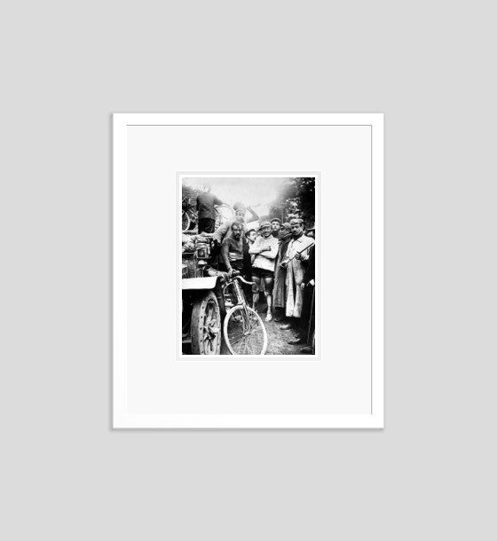 'Tour De France' Circa 1900s Archival Pigment Print Framed In White
