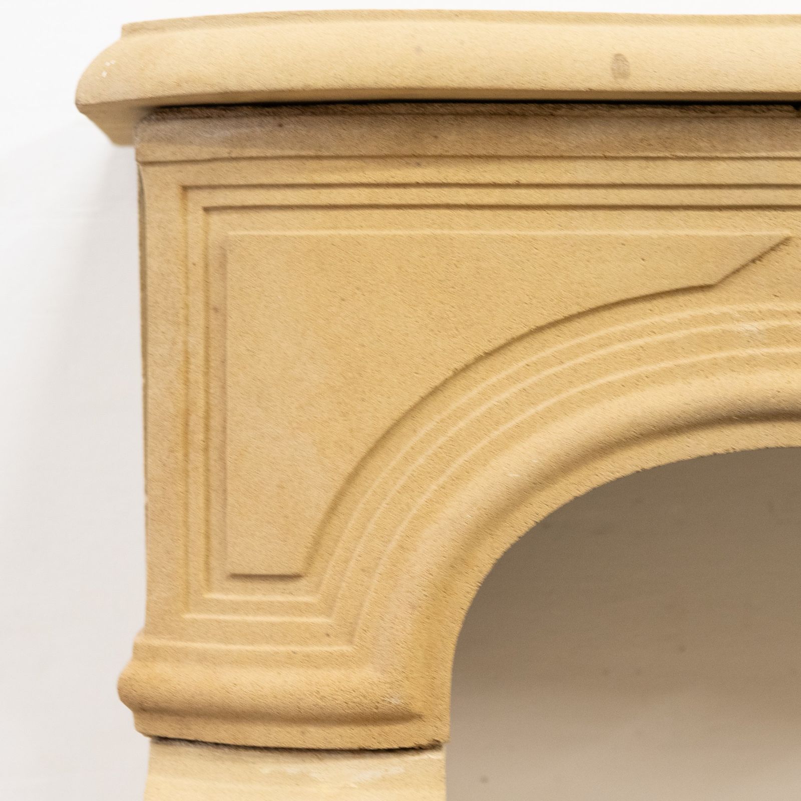 Reclaimed Stone French Style Louis Chimneypiece With Hearth photo Home Fixtures