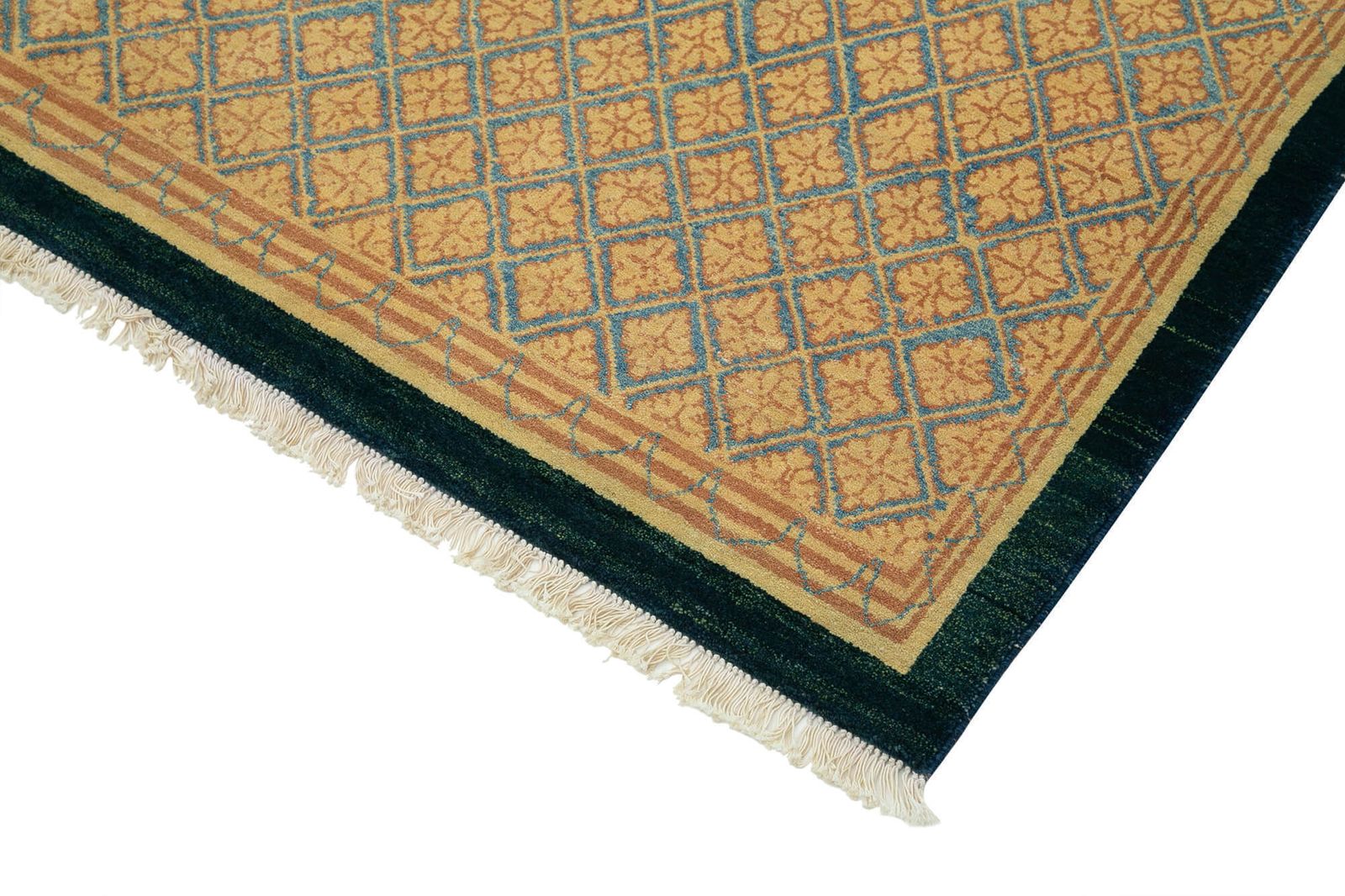 Antique Decorative Yellow Oushak Rug photo Textiles