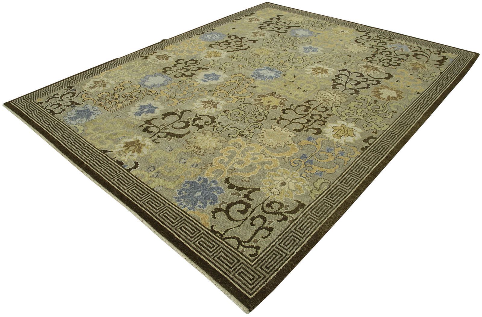 Antique Decorative Brown Oushak Rug photo for sale