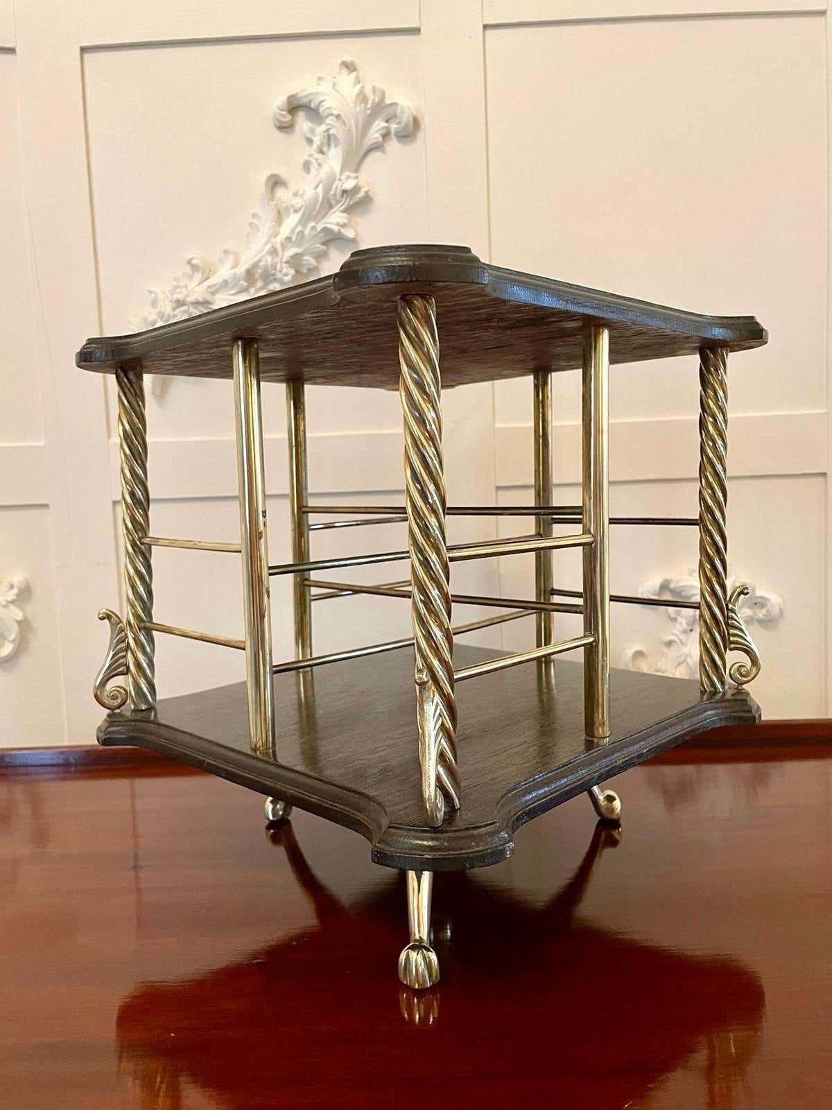 Antique 19th Century Victorian Oak Revolving Bookcase photo 1585.0