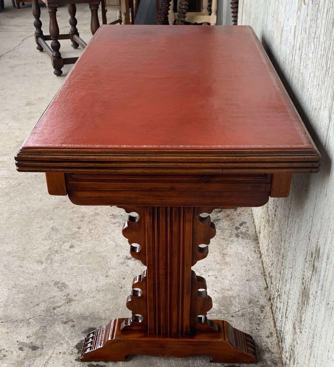 Spanish Colonial Desk Or Console Table With Two Drawers Signed By Valentí photo buy