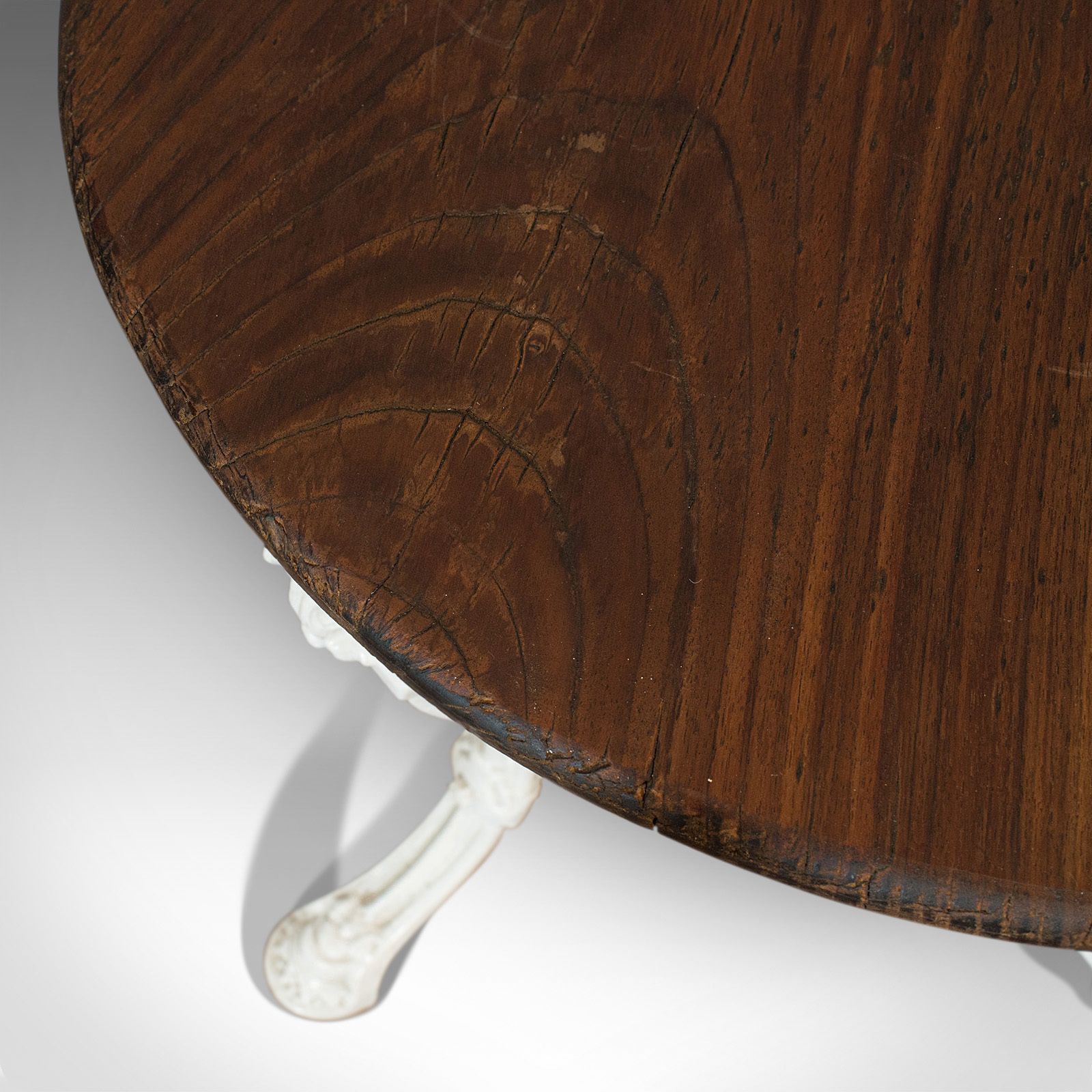 photo for sale Antique Britannia Table, English, Cast Iron, Cedar, Garden, Outdoor, Victorian