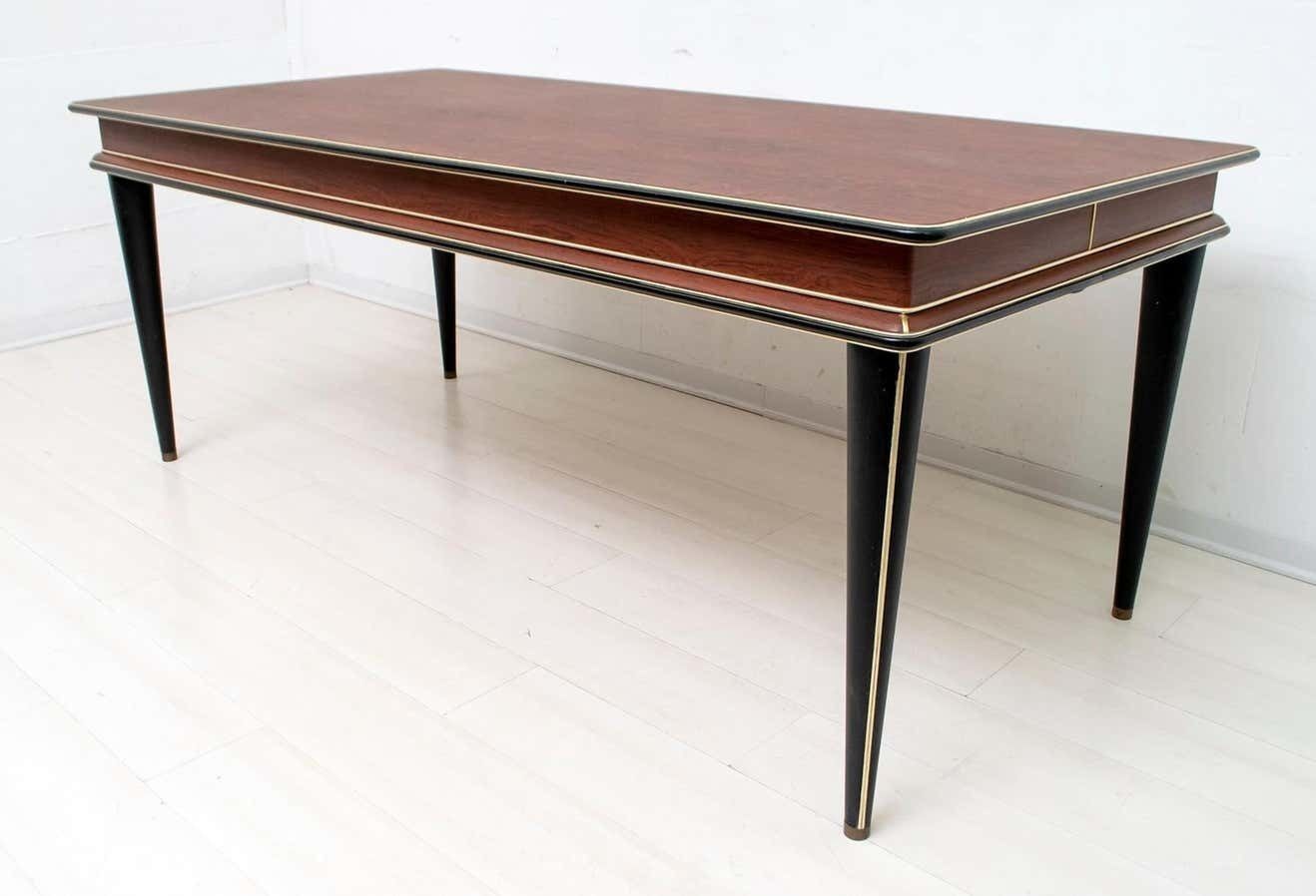 Umberto Mascagni For Harrods London Mid Century Modern Italian Dining Table, 50s photo for sale