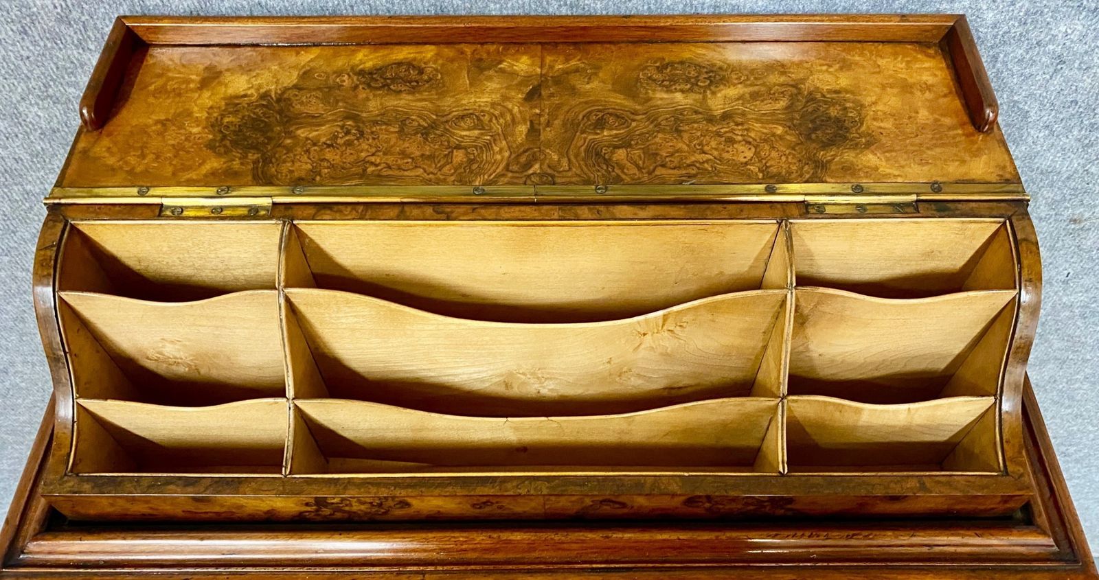 Victorian Burr Walnut Pop Up Davenport photo 2915.0