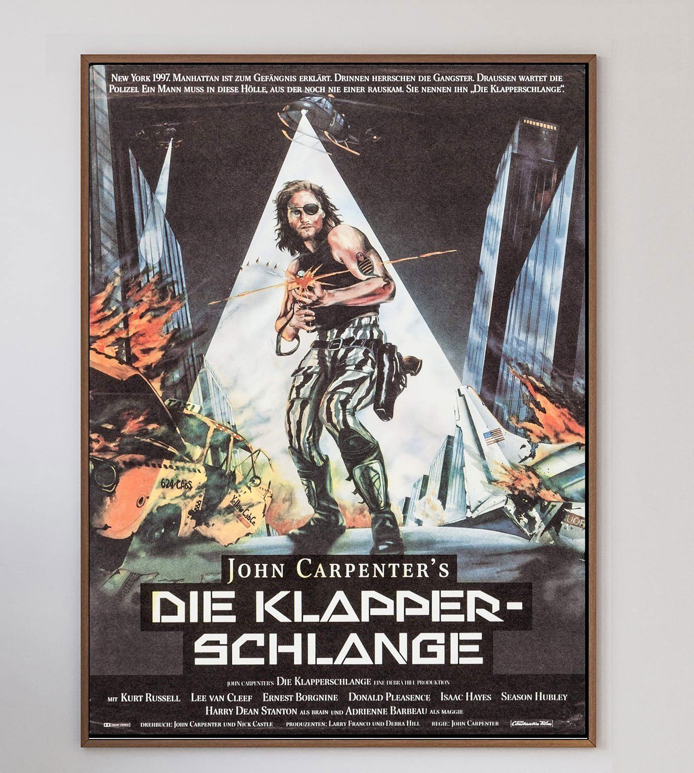Escape From New York (German) 1981   Original Vintage Poster photo furniture