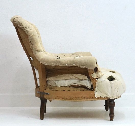 A Very Rare Pair Of French 19th Century Buttoned Armchairs photo buy