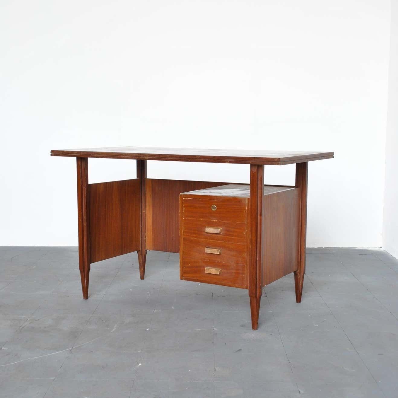 Italian Wooden Desk From The 60s photo Furniture