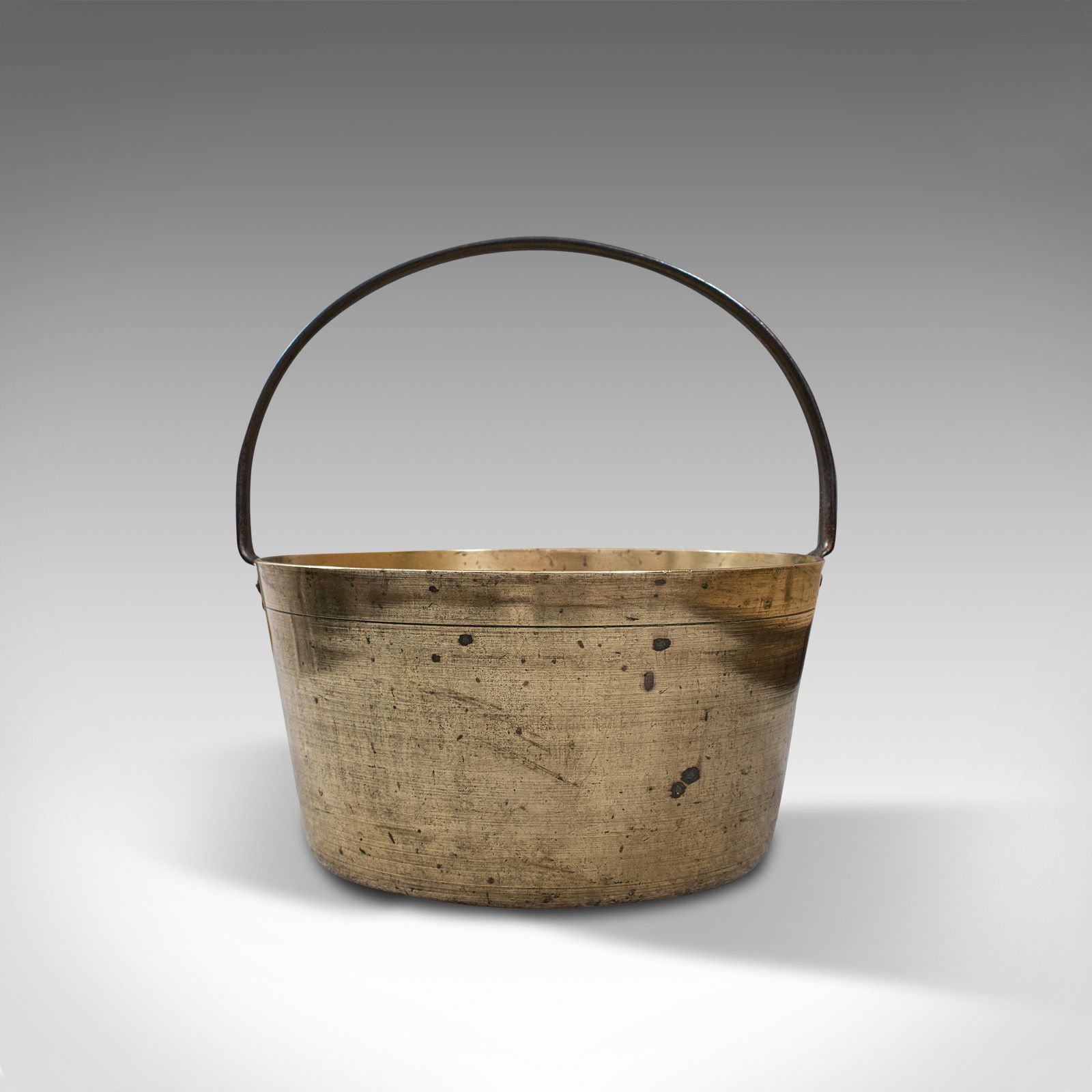 Antique Preserving Pan, English, Heavy Brass, Jam, Cooking Pot, Georgian, C.1800 photo Home Decor