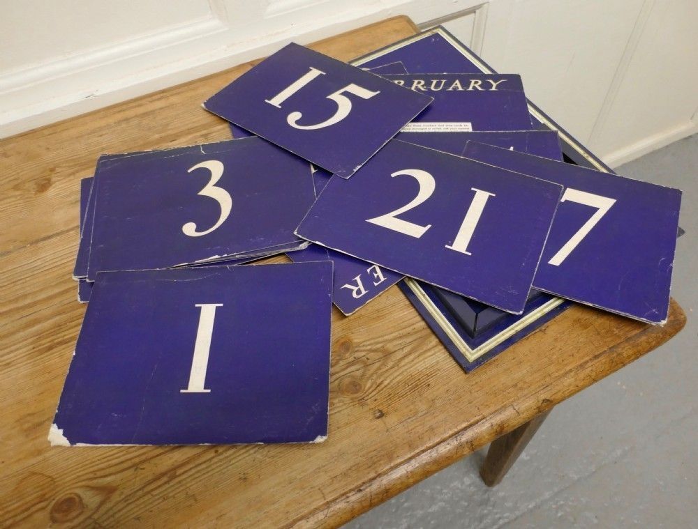 20th Century Tin Plate Perpetual Calendar From Bank Of Montreal, 1817 photo for sale