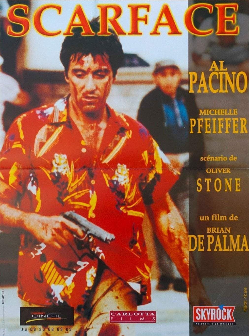 Scarface (French)  1983   Original Vintage Poster photo furniture