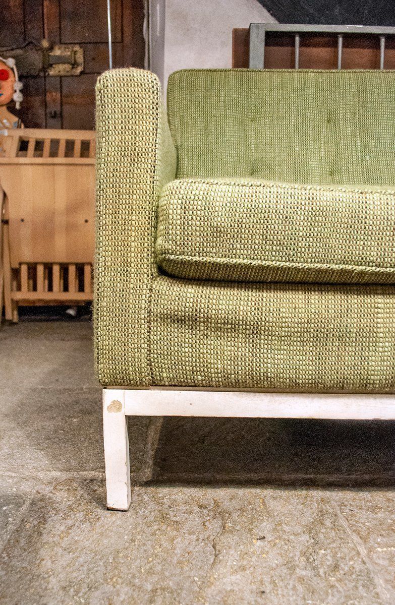 Sofa With Original Fabric By Eszter Haraszty / Florence Knoll Bassett For Knoll Inc. / Knoll International, 1954 photo 7519.2