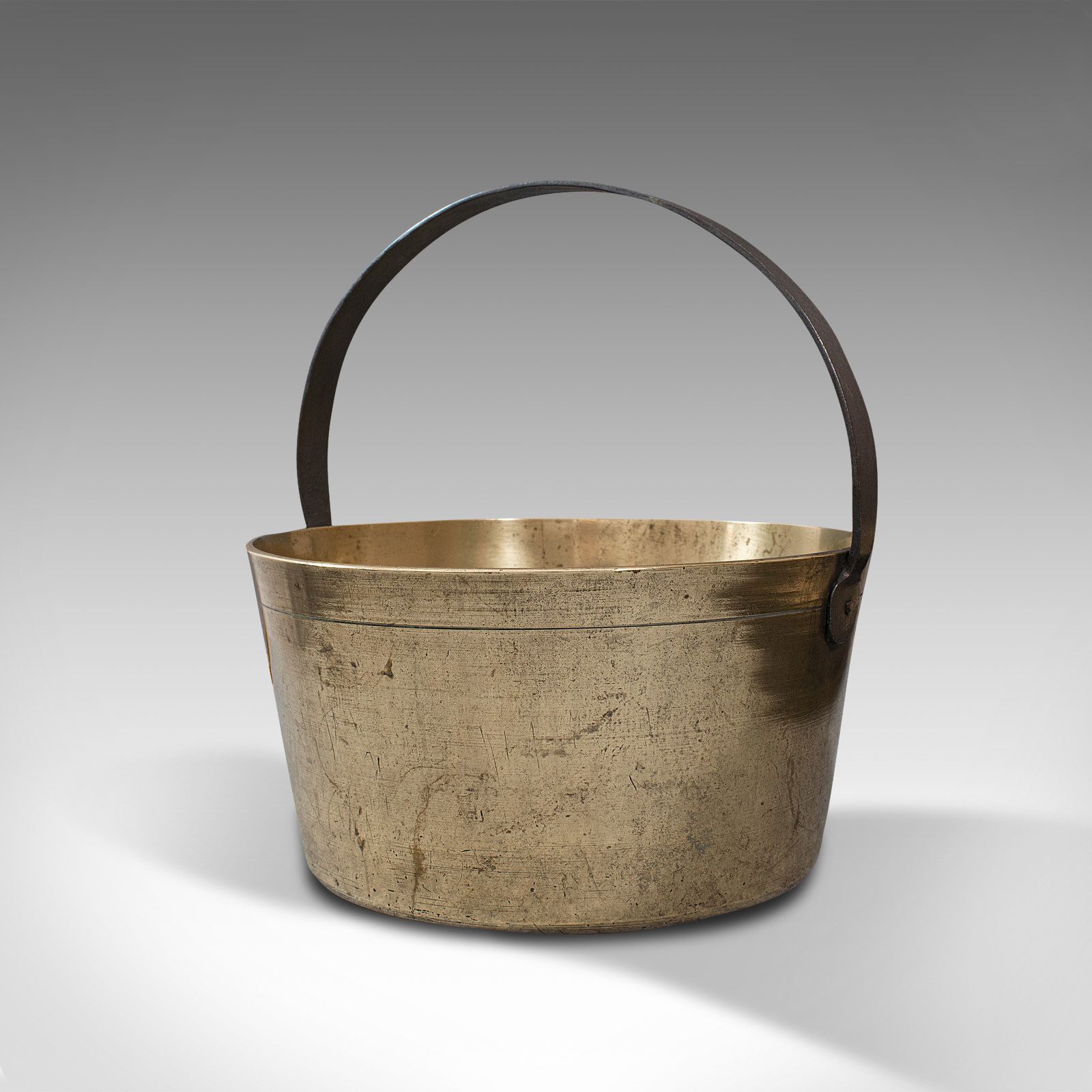 Heavy Antique Jam Pan, English, Brass, Preserve, Cooking Pot, Georgian, C.1800 photo buy