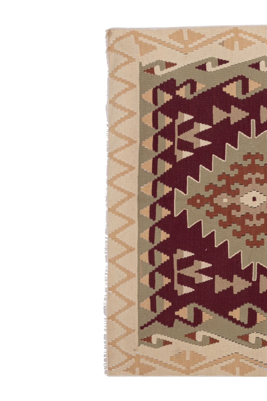 Vintage Turkish Kayseri Kilim Rug 4' X 7'5" photo for sale