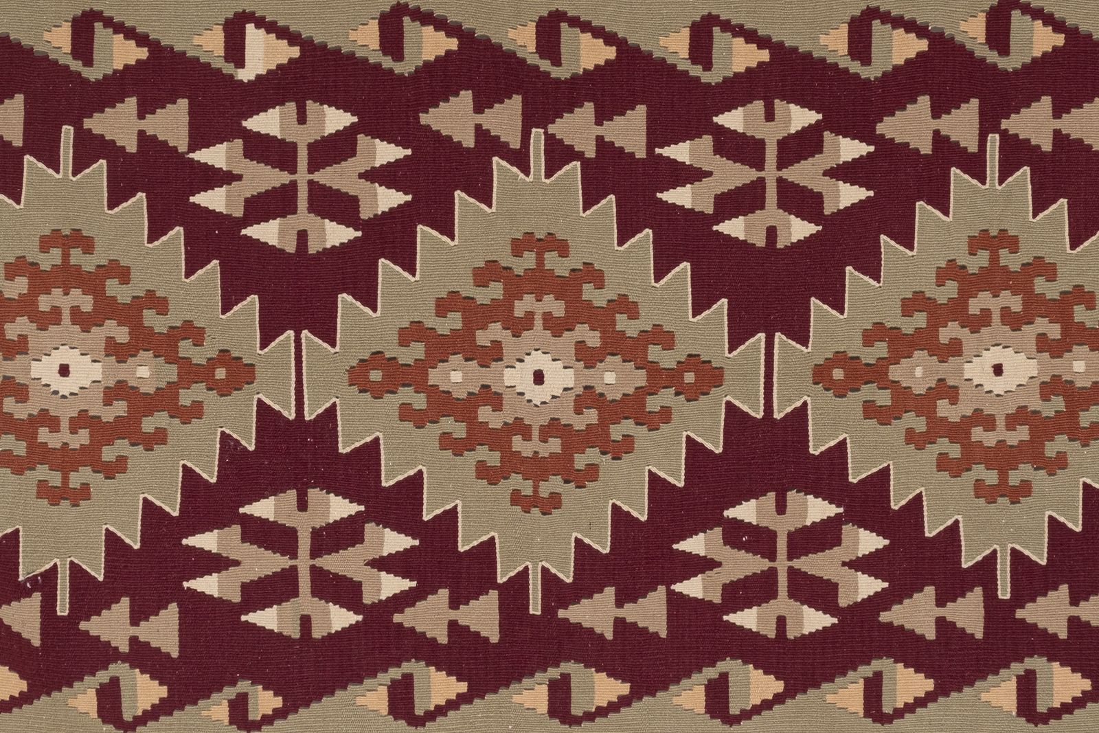 Vintage Turkish Kayseri Kilim Rug 4' X 7'5" photo buy