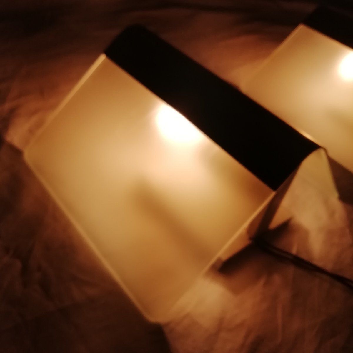 photo for sale Metal And Glass Metalarte Sconces, 1970s. Set Of 2