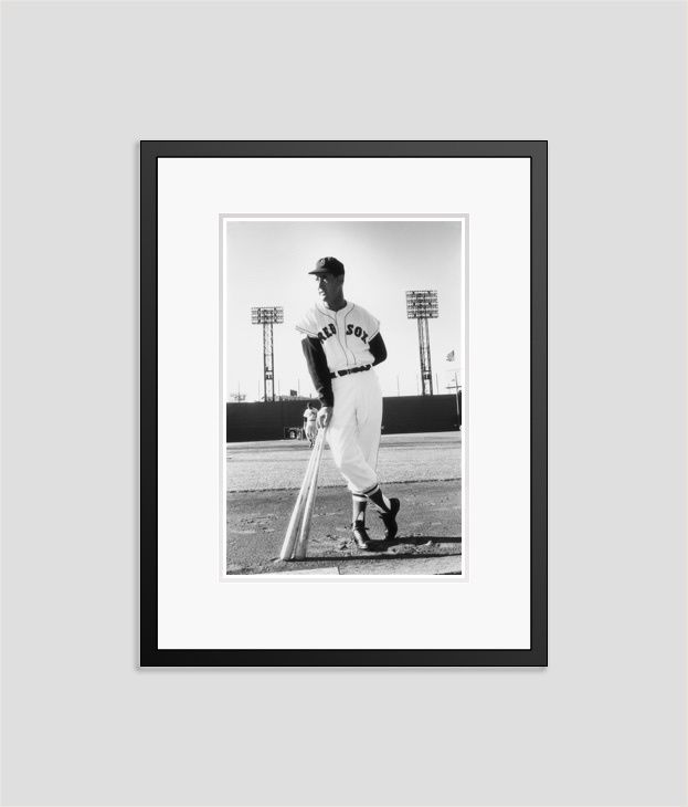 Slim Aarons 'Ted Williams' Circa 1955 Archival Pigment Print Framed In Black