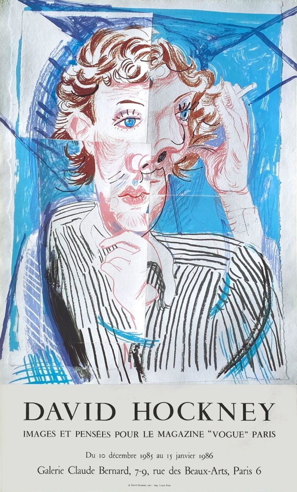 After David Hockney Expo 86 Galerie Claude Bernard Images And Thoughts For Vogue 1986
