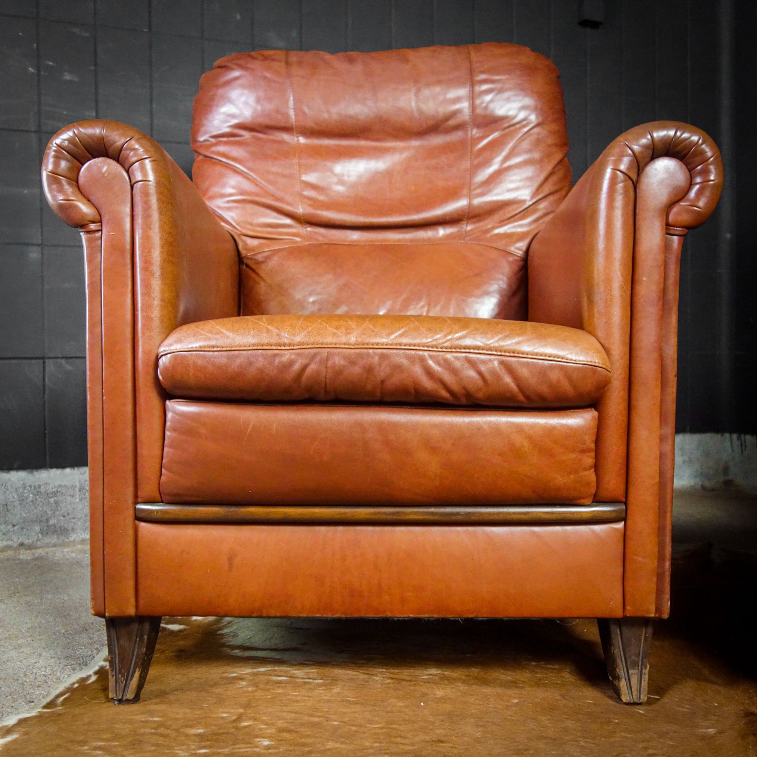 Leren Fauteuils Cognacbruin photo 1650.0