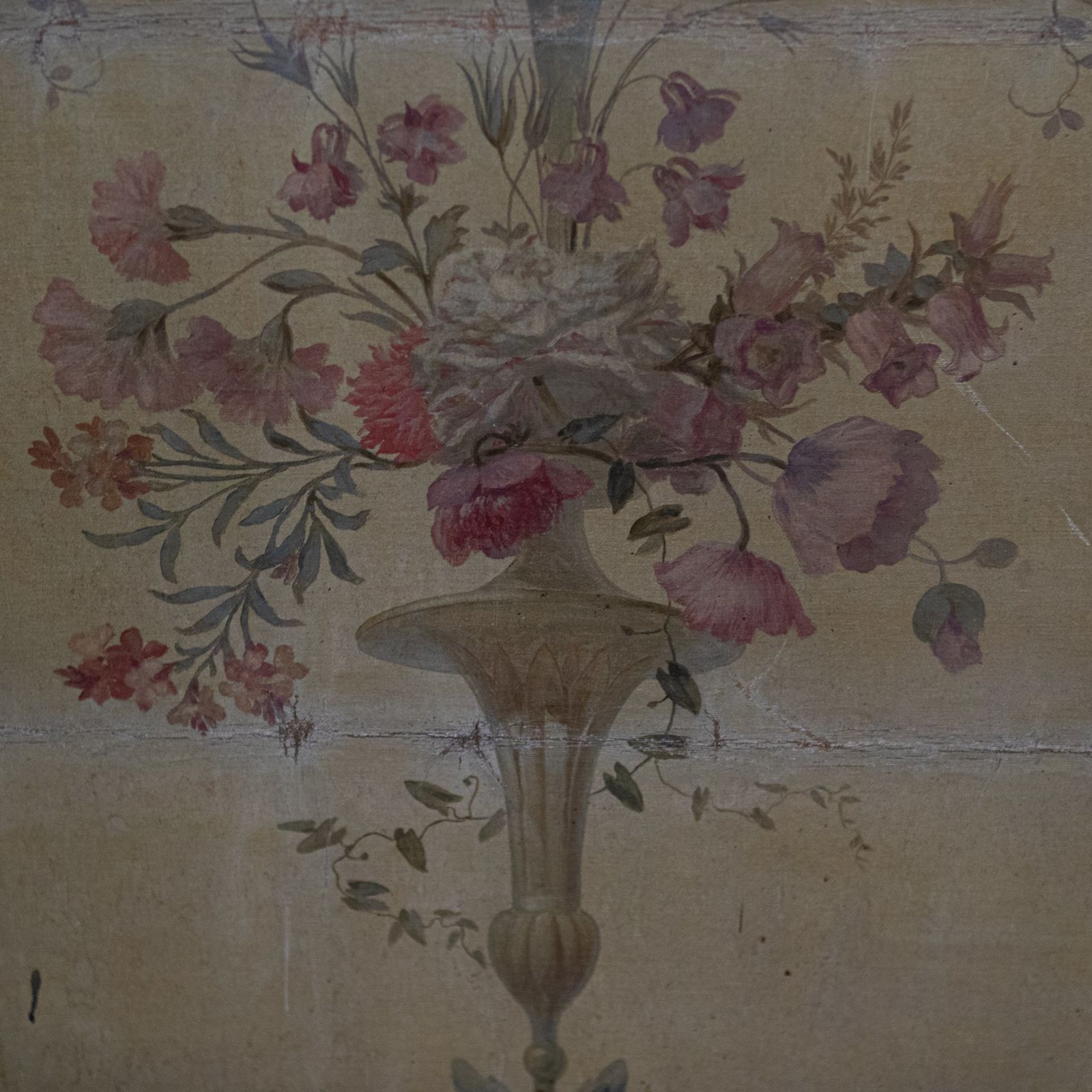 photo furniture Magnificent Collection Of Antique 18th Century Oil On Canvas Murals