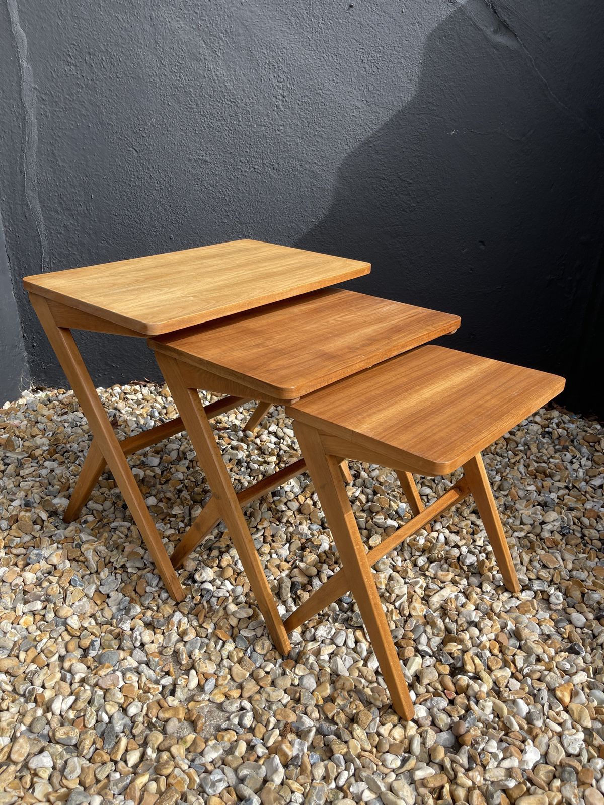 Mid Century Swedish Bengt Ruda Scissor Leg Z Leg Tables photo Furniture