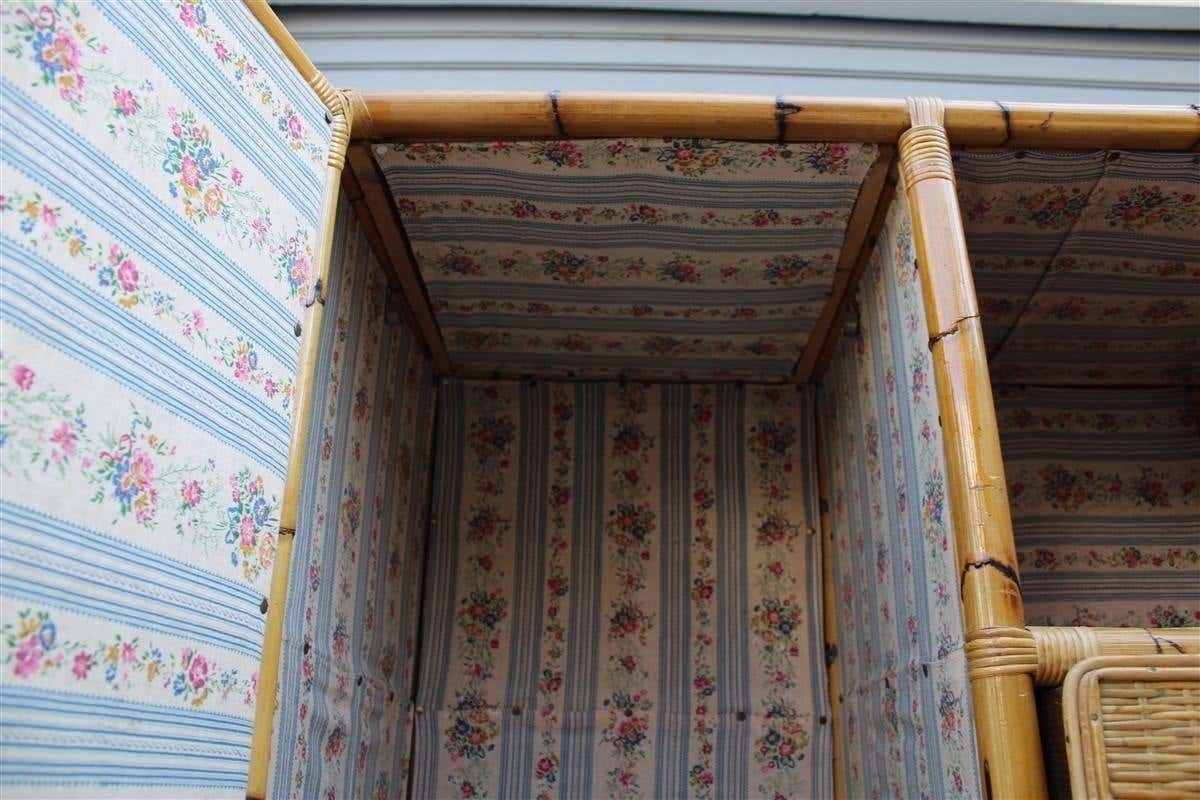 Naturalist Cabinet Wardrobe Bamboo Mid Century Italian Design Drawers And Doors photo Furniture