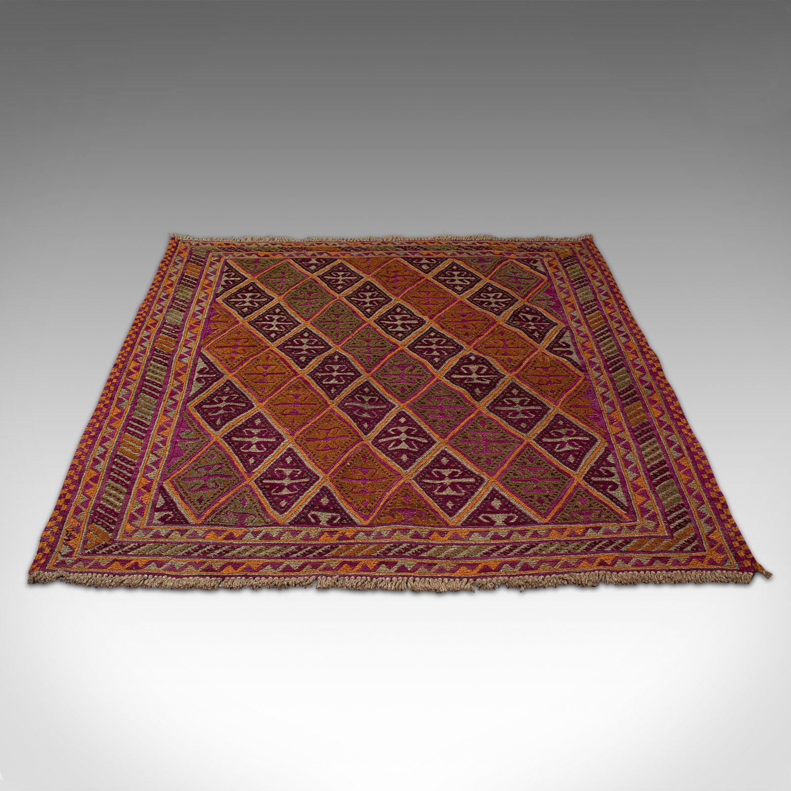 Antique Gazak Rug, Middle Eastern, Nomadic, Tribal, Decorative Carpet, C1900 photo furniture