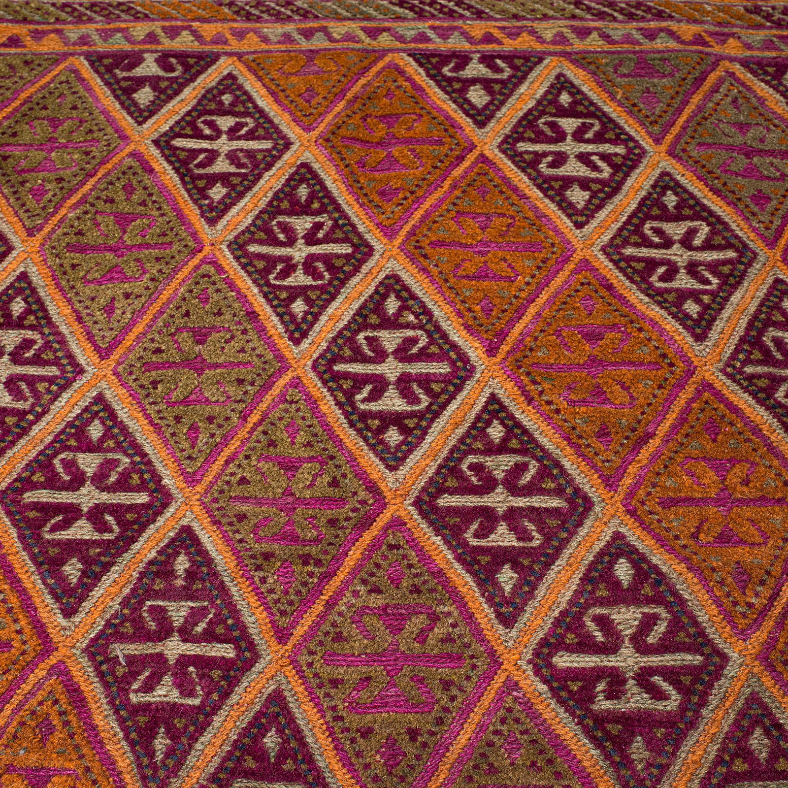Textiles Antique Gazak Rug, Middle Eastern, Nomadic, Tribal, Decorative Carpet, C1900 photo