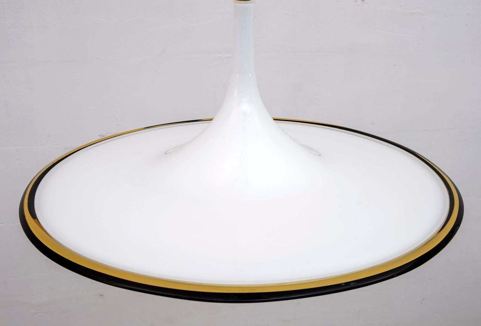 Mid Century Modern Italian Chandelier Hat Murano Glass, 1970 photo vintage